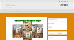 Desktop Screenshot of licksnlove.com